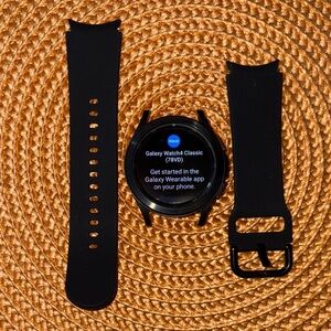 Samsung Galaxy Watch4 Classic 42mm Smartwatch -Black Stainless Case w/Black Band